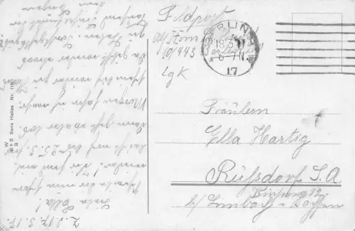 Berlin Potsdamer Platz Straßenbahn Feldpost AK 1917