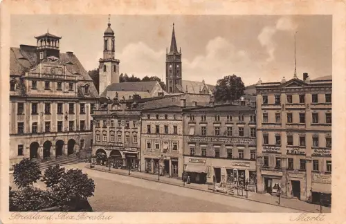 Friedland Bez. Breslau Markt Postkarte AK 1924