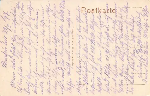 Partie am Markt Olbernhau Sachsen Postkarte AK 1917