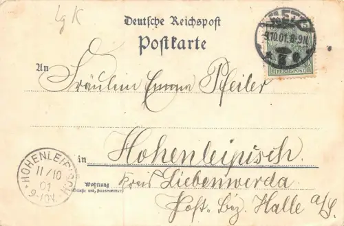 Gruss aus Metz Felsenstrasse St. Ludwigsplatz Postkarte AK 1901