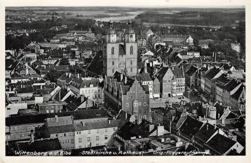 Luftbild Wittenberg a.d. Elbe Orig. Fliegeraufnahme Foto Karte