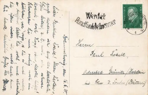 Ansicht Hauptbahnhof in Braunschweig Niedersachsen Postkarte AK 1930