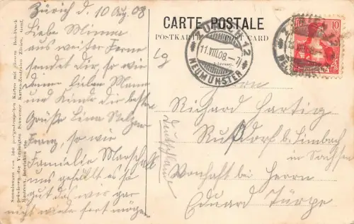 Luzern Ansicht Postkarte 1908