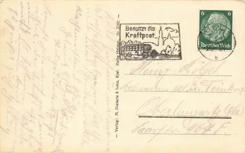 Ansicht am Markt in Kiel Schleswig-Holstein Postkarte AK 1937