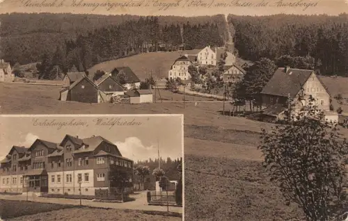 Sommerfrische und Erholungsheim in Steinbach im Erzgebirge Sachsen AK 1928