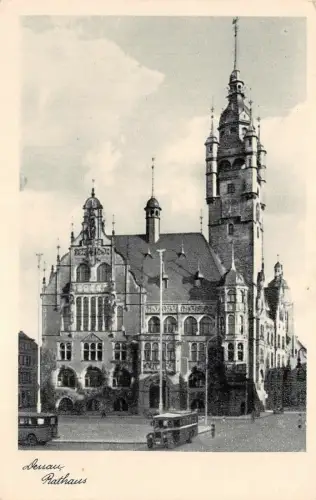 Dessau Rathaus Postkarte AK
