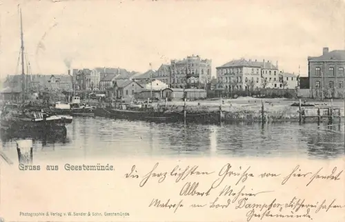 Gruss aus Geestemünde Postkarte 1899