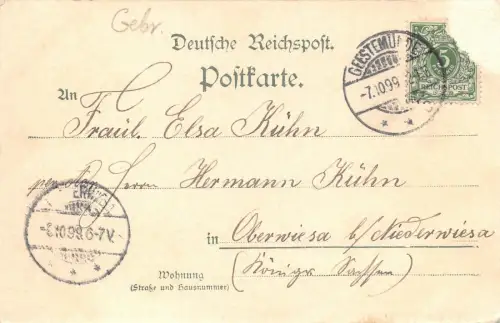 Gruss aus Geestemünde Postkarte 1899