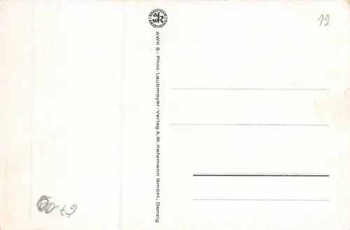 Danzig Innenhafen mit Krantor gegenüber alte Speicher AK