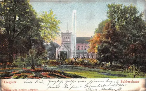 Liegnitz Schiesshaus Schlesien Postkarte AK 1914