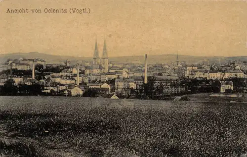 Ansicht von Oelsnitz Vogtland Postkarte 1930