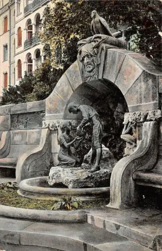 Märchenbrunnen in Leipzig Sachsen Postkarte AK 1907