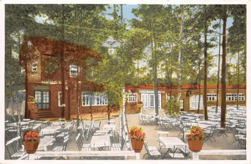 Café Waldesruh in Wilschdorf bei Dresden Sachsen Postkarte AK