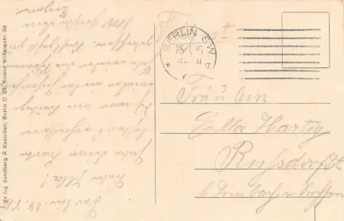 Berlin Panorama vom Rathausturm gesehen Feldpost AK 1915