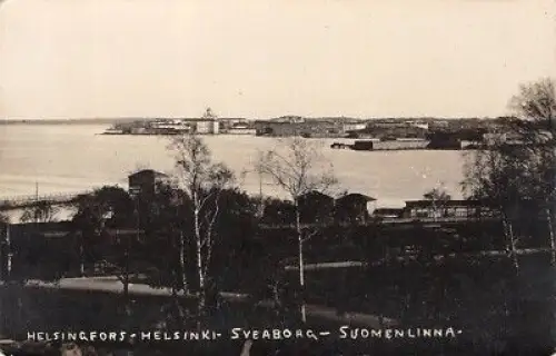 Helsingfors Helsinki Sveaborg Suomenlinna Postkarte AK
