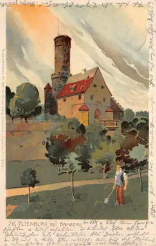Die Altenburg bei Bamberg Postkarte AK 1900