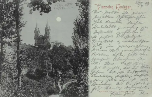 Vierzehn Heiligen Postkarte AK 1899