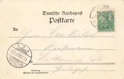 Ruine Greifenstein bei Bad Blankenburg Thüringen Postkarte AK 1900