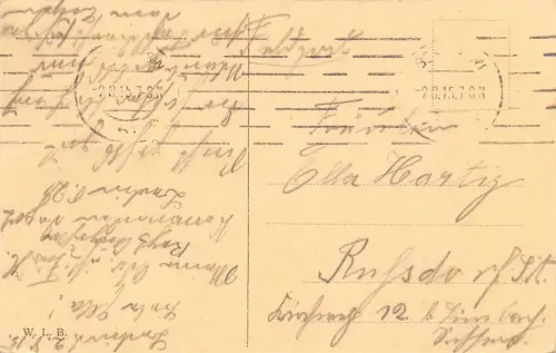 Berlin Unter den Linden Ecke Friedrichstraße Feldpost AK 1915