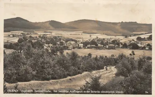 Erlbach (Vogtland) Sommerfrische Ausflugsort AK 1932