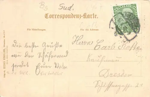 Bodenbach a. d. Elbe Restaurant Schäferwand AK 1912