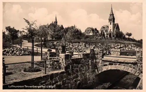 Luftkurort Tannenbergsthal Vogtland Sachsen Postkarte AK 1935