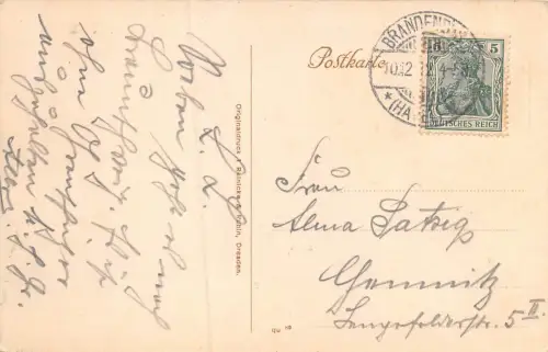 Brandenburg Bismarckwarte Postkarte AK