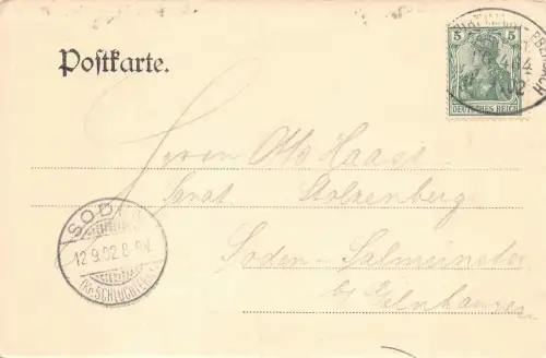 Gruss aus Michelstadt i. Odenw. Eulbach Jagdschloss AK 1902