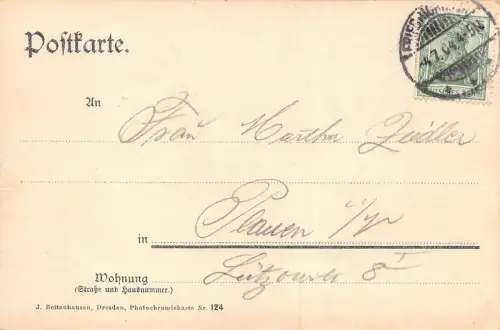 Gesamtansicht Friedrichroda Postkarte 1904