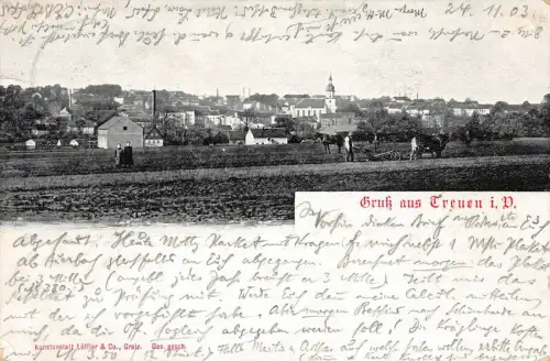 Gruss aus Treuen i. V. Postkarte AK 1903