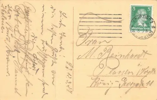 Brauhaus Riebeck Leipzig Hainstr. 17 Inh. Hugo Steingrüber Postkarte AK 1927