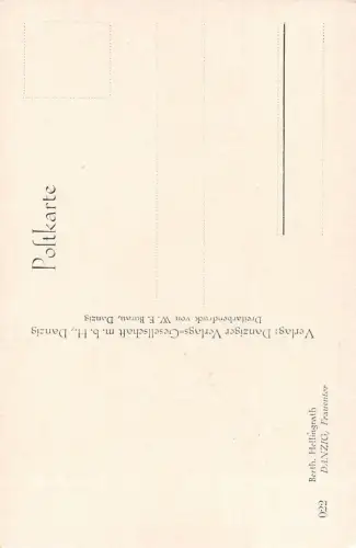 Danzig Frauentor Künstler Postkarte