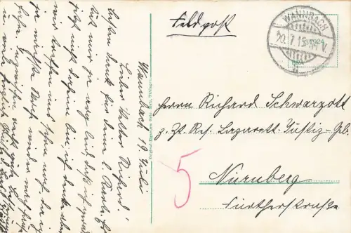Brauerei und Gasthof in Wannbach Fränk. Schweiz Bayern Postkarte AK 1915