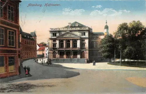 Hoftheater Altenburg Sachsen Postkarte AK 1923