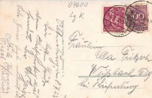 Hoftheater Altenburg Sachsen Postkarte AK 1923