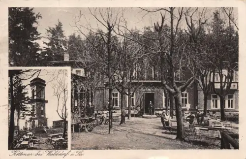 Kottmar bei Walddorf mit Restauration und Turm Sachsen Postkarte AK