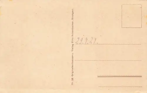 Ansicht Schlossplatz in Stuttgart Baden-Württemberg Postkarte AK 1927