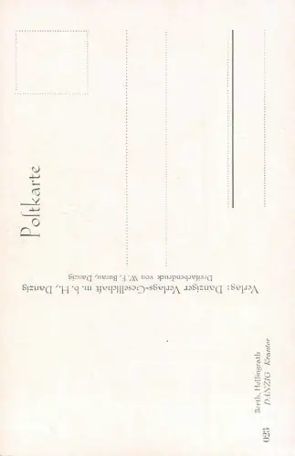 Danzig Krantor Künstler Postkarte