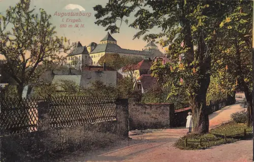 Augustusburg i. Erzgeb. 550 m. N. N. Postkarte AK
