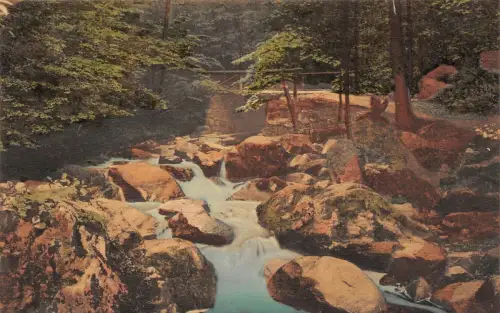 Partie im Muldetal Brauseial bei Rochsburg Sachsen Postkarte AK 1909