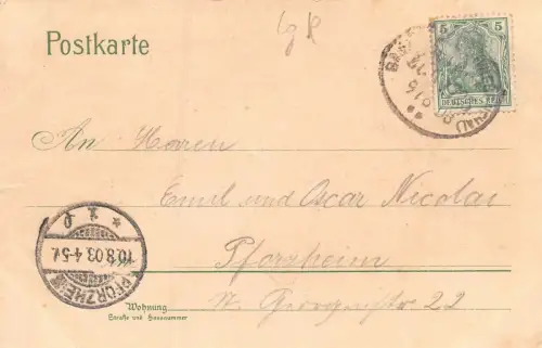 Luft-Kurort Schweigmatt (800 m ü. M.) Baden-Württemberg Postkarte AK 1903