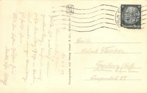 Stolp Pommern Rosengarten Fotokarte 1941