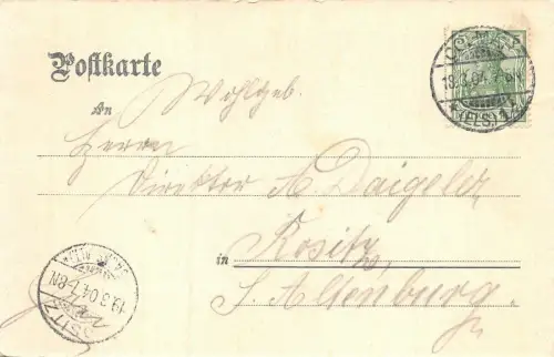 Colmar i. Els. Rappdenkmal Monument Rapp Postkarte AK 1904