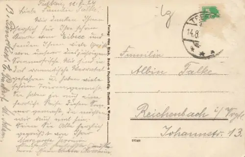 Ansicht Normannstein bei Treffurt im Werratal Thüringen Postkarte AK 1924