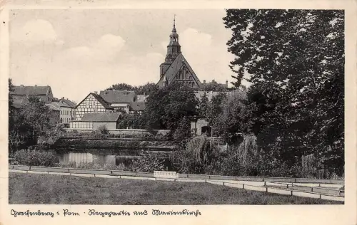 Greifenberg i. Pom. Marienkirche Postkarte AK 1939