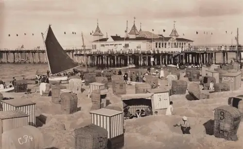 Ostseebad Ahlbeck Postkarte AK