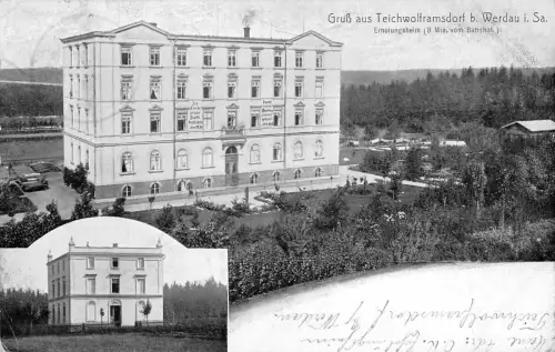 Gruß aus Teichwolframsdorf b. Werdau i. Sa. Erholungsheim AK 1910