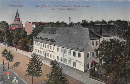 Chemnitz Baums Etablissement Kutscher - Stube Zschopauerstrasse 1929