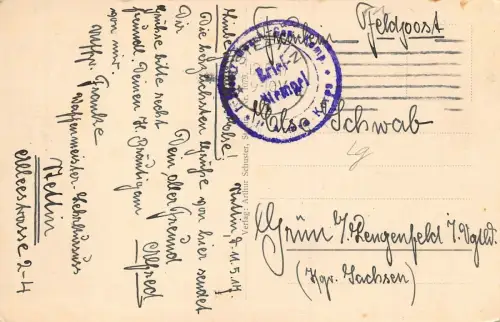 Stettin Hakenterrasse Oder Dampfschiff Feldpostkarte 1917