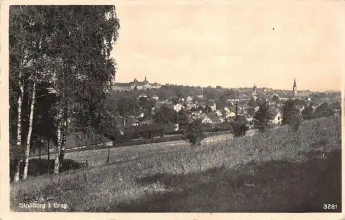 Sommerfrische Stollberg im Erzgebirge Sachsen Postkarte AK 1940